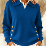 Vicenta | Jersey con Cuello Polo y Botones