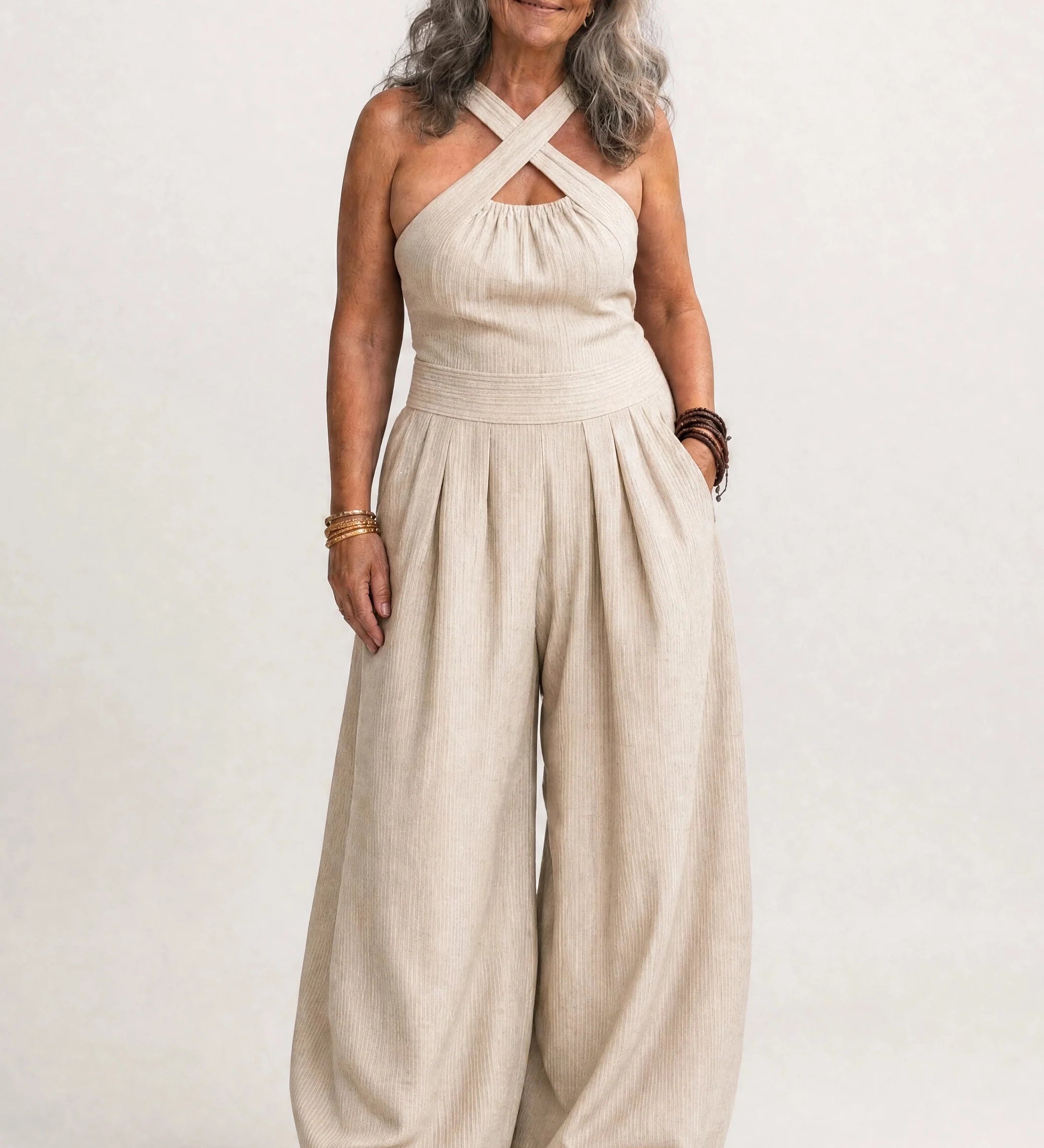 Dolores | Mono elegante con escote cruzado