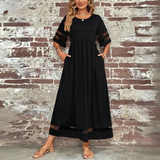 Cerelia | Vestido Midi Favorecedor que Disimula el Vientre