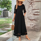 Cerelia | Vestido Midi Favorecedor que Disimula el Vientre