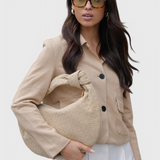 Lila | Bolso Mediano Woven con Detalle de Nudo