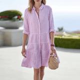 Margaret | Vestido de Rayas Fresco