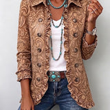 Concepción | Chaqueta Floral Vintage con Volantes