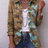 Salud | Chaqueta Floral Degradado con Volantes