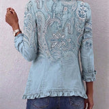 Remedios | Chaqueta Cachemira Vintage con Volantes