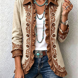 Almudena | Chaqueta Floral Bordada con Volantes