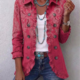 Adoración | Chaqueta Cachemira Rosa con Volantes