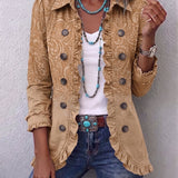 Covadonga | Chaqueta Estampado Relieve con Volantes